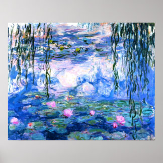 Monet Rosa Vatten Lilies Poster