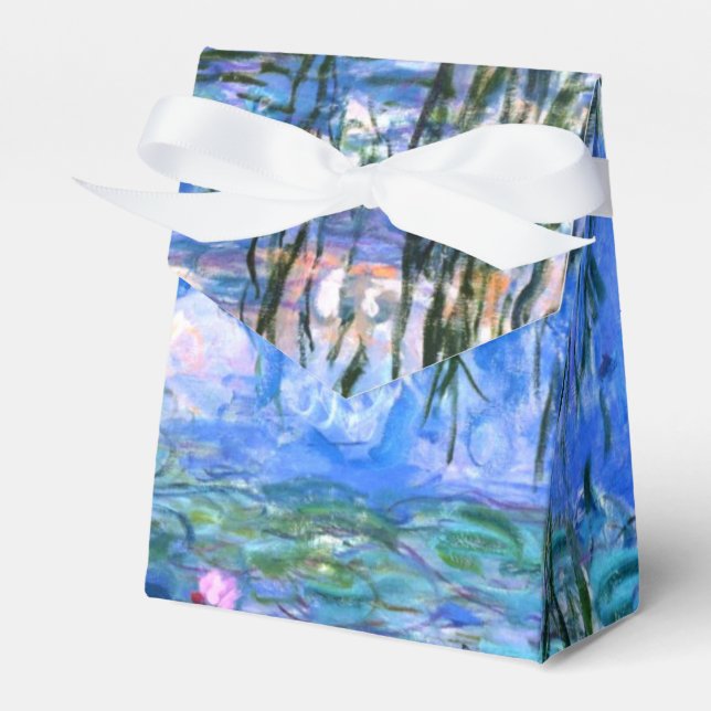 Monet Rosa Vatten Lilies Presentaskar (Framsidan Sidan)