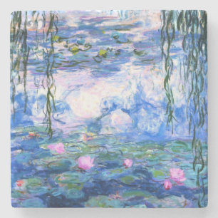 Monet Rosa Vatten Lilies Stenunderlägg