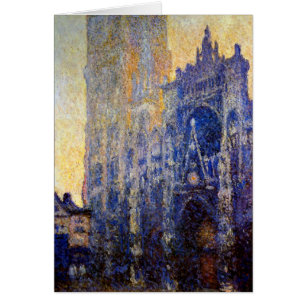 Monet - Rouen Cathedral, Morgoneffekt Hälsningskort