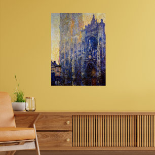 Monet - Rouen Cathedral, Morgoneffekt Poster