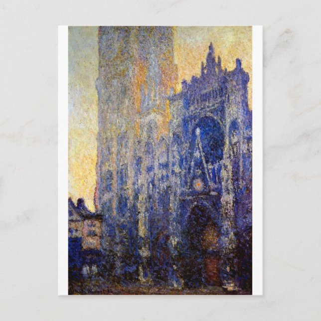 Monet - Rouen Cathedral, Morgoneffekt Vykort (Framsida)
