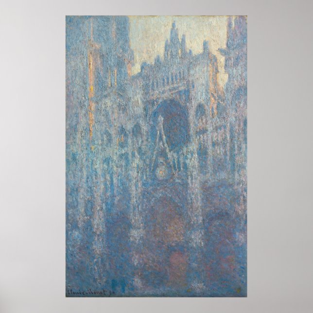 Monet, Rouen Cathedral, portalen Poster (Framsidan)
