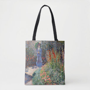 Monet - Rundad blomma, berömd, målning Tygkasse