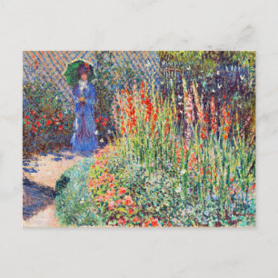 Monet - Rundad blomma, berömd, målning Vykort