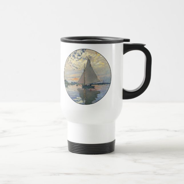 Monet Sailboat Fransk Impressionism Classic Art Resemugg (Höger)