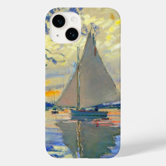 Monet Sailboat på Le Petit-Gennevilliers (Baksida)