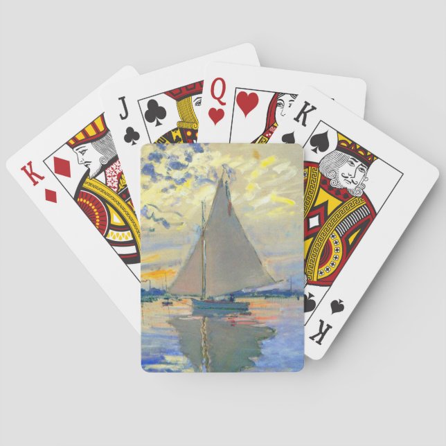 Monet Sailboat på Le Petit-Gennevilliers Casinokort (Baksidan)