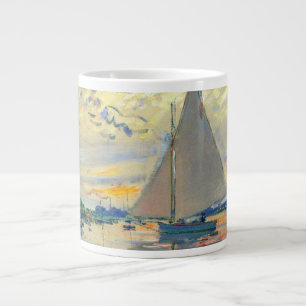Monet Sailboat på Le Petit-Gennevilliers Jumbo Mugg