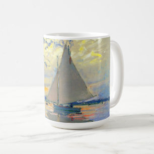 Monet Sailboat på Le Petit-Gennevilliers Kaffemugg