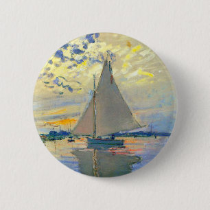 Monet Sailboat på Le Petit-Gennevilliers Knapp