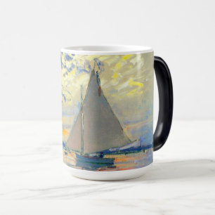 Monet Sailboat på Le Petit-Gennevilliers Magisk Mugg