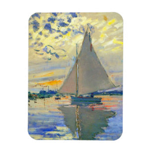 Monet Sailboat på Le Petit-Gennevilliers Magnet