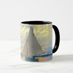 Monet Sailboat på Le Petit-Gennevilliers Mugg