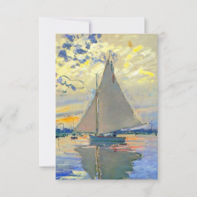 Monet Sailboat på Le Petit-Gennevilliers OSA Kort (Framsida)