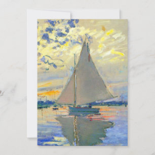 Monet Sailboat på Le Petit-Gennevilliers Spara Datumet