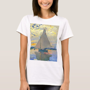 Monet Sailboat på Le Petit-Gennevilliers T Shirt