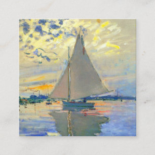 Monet Sailboat på Le Petit-Gennevilliers Tilläggskort