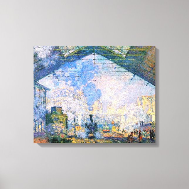 Monet - Saint-Lazare Station, bra konst Canvastryck (Framsida)