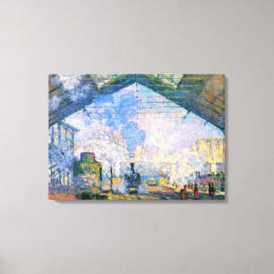 Monet - Saint-Lazare Station, bra konst Canvastryck