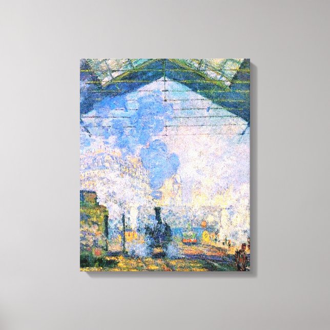 Monet - Saint-Lazare Station, bra konst Canvastryck (Framsida)