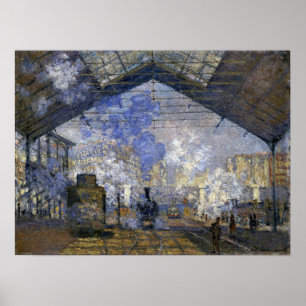 Monet - Saint Lazare Station Poster