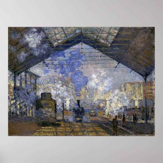 Monet - Saint Lazare Station Poster (Framsidan)