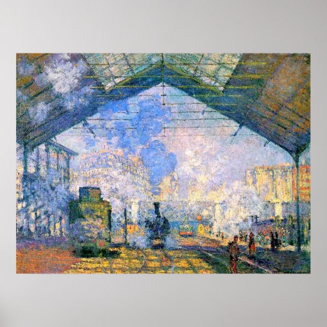 Monet - Saint-Lazare Station Poster (Framsidan)