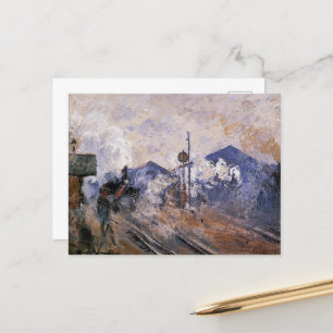 Monet - Saint-Lazare Station, utlopp, Vykort
