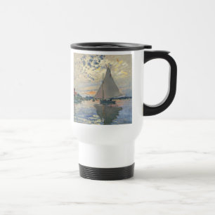 Monet Segelbåt Fransk Impressionism Klassisk Konst Resemugg
