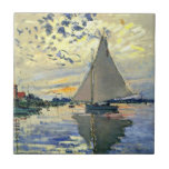 Monet - Segelbåt i Le Petit-Gennevilliers Kakelplatta<br><div class="desc">Claude Monet-målning,  Sailboat-at Le Petit-Gennevilliers,  keramik tile. VIRGINIA5050,  anpassningsbar-designade produkter och gåvor på www.zazzle.com/virginia5050*,  PaulKleeGiftShop,  InternationalGifts,  RetirementGiftStore,  BirthdayGiftStore,  ILoveGiftStore och FloridaGiftStore.zazzle.com/FloridaGiftStore.</div>