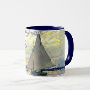 Monet - Segelbåt i Le Petit-Gennevilliers Mugg