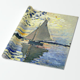 Monet - Segelbåt vid le Petit Gennevilliers Presentpapper