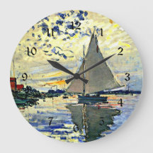 Monet - Segelbåt vid le Petit Gennevilliers