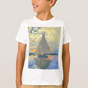 Monet Segelbåt vid Le Petit-Gennevilliers T Shirt