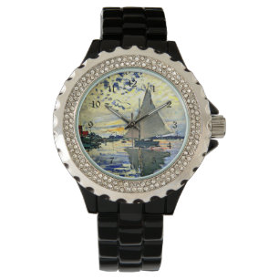 Monet - Segelbåt vid le Petit Gennevilliers Watch Armbandsur