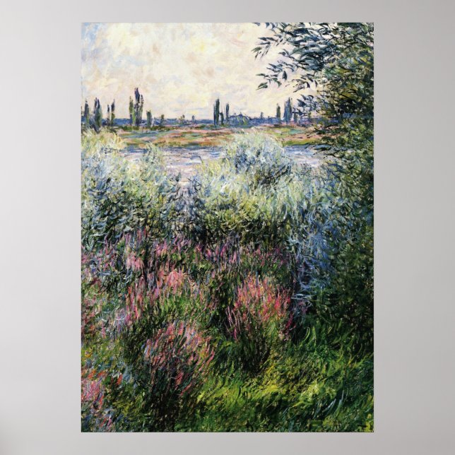 Monet - Seine, bankens hörn Poster (Framsidan)