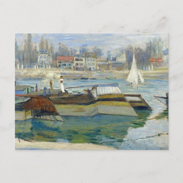 Monet - Seine vid Anieres Vykort (Framsida)