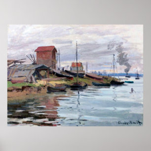 Monet - Seine vid Petit-Gennevilliers Poster