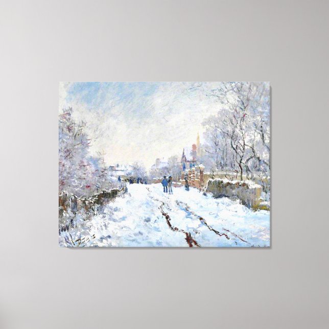 Monet - Snö Scene i Argentina Canvastryck (Framsida)