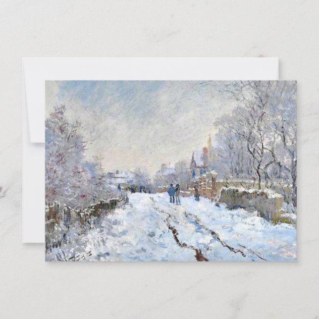 Monet - Snö Scene i Argentina Kort (Framsida)