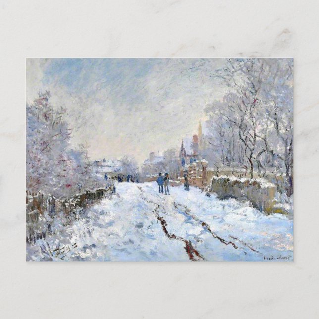 Monet - Snö Scene i Argentina Vykort (Framsida)