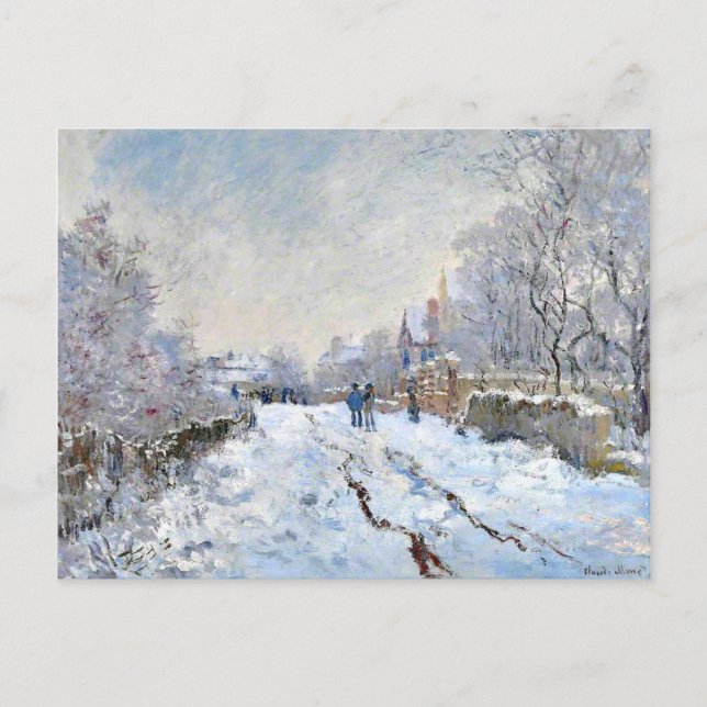 Monet - Snö Scene i Argentina Vykort (Framsida)