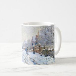 Monet - Snöscen vid Argenteuil Kaffemugg