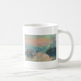 Monet Solnedgång på Seine Finkonst Impressionism Kaffemugg