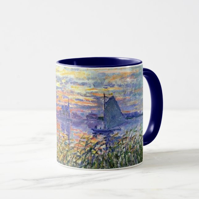 Monet - Solnedgång på Seine, Mugg (Framsida höger)