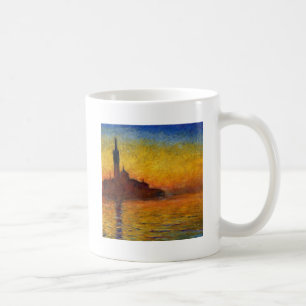 Monet Solnedgång Venedig Färgrik Impressionism Kon Kaffemugg