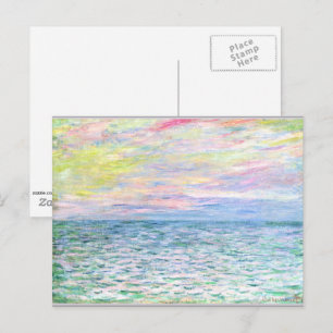 Monet - Solnedgång vid Pourville, Vykort
