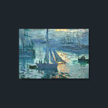 Monet - Soluppgång (marin bra) Canvastryck<br><div class="desc">Soluppe (Marine),  bra konsmålning efter Fransk Impressionist artist Claude Monet</div>