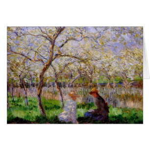 Monet - Springtime Hälsningskort